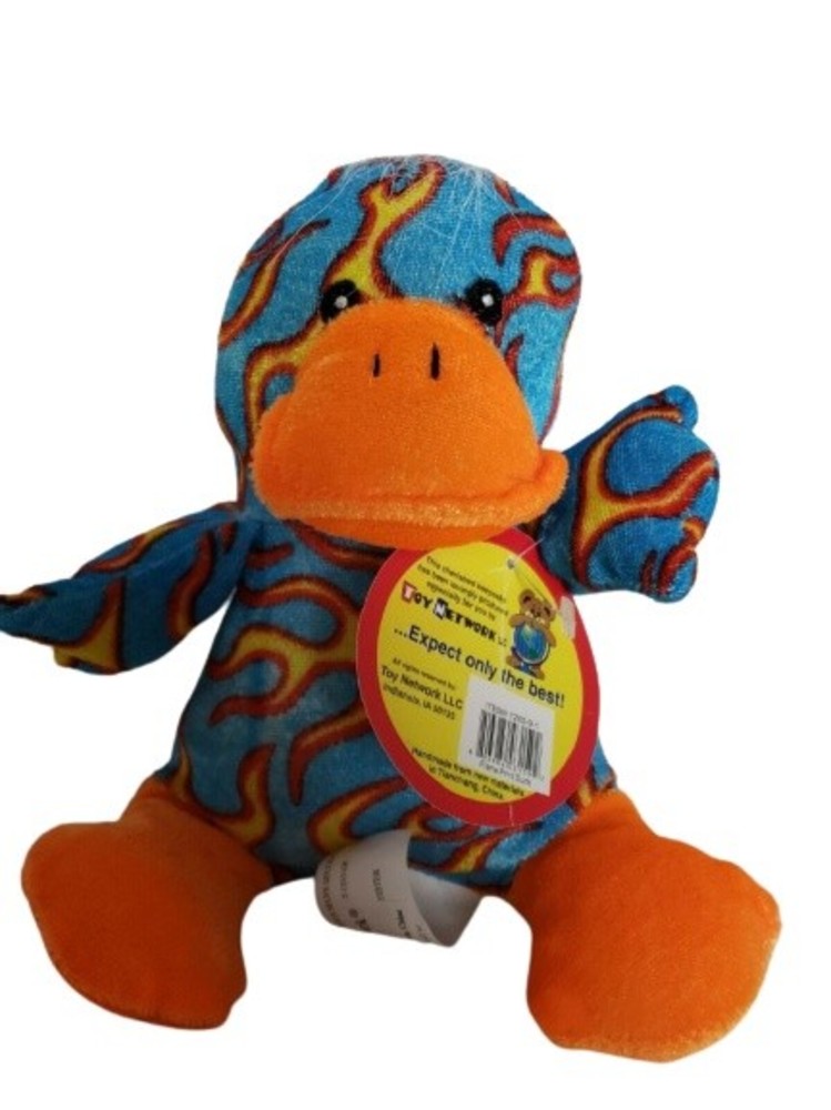 Toy Network Duck Stuffed Animal Colorful Plushie Toy Soft Plush 2012 NWT - Picture 1 of 2